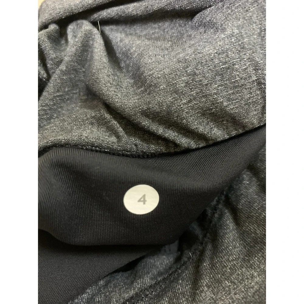 Lululemon It's Getting Hot In Here Shorts 4 Gray Heather Yoga Running Athletic
